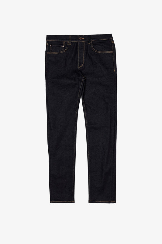 Image of Jeans. Product name - Franklin Dark Blue Denim in Blue colour by brand - Anthony Squires