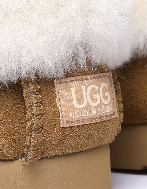 AUSTRALIAN SHEPHERD® Popo Moccasin Slippers (Chestnut)