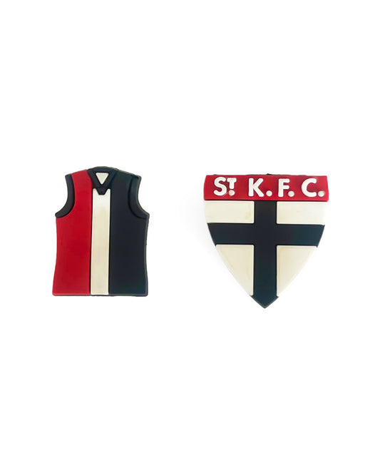 Image of Charms. Productname: Walnut Melbourne AFL Shoe Charms St Kilda (2 Pack) in St Kilda colour by brand - Walnut Melbourne