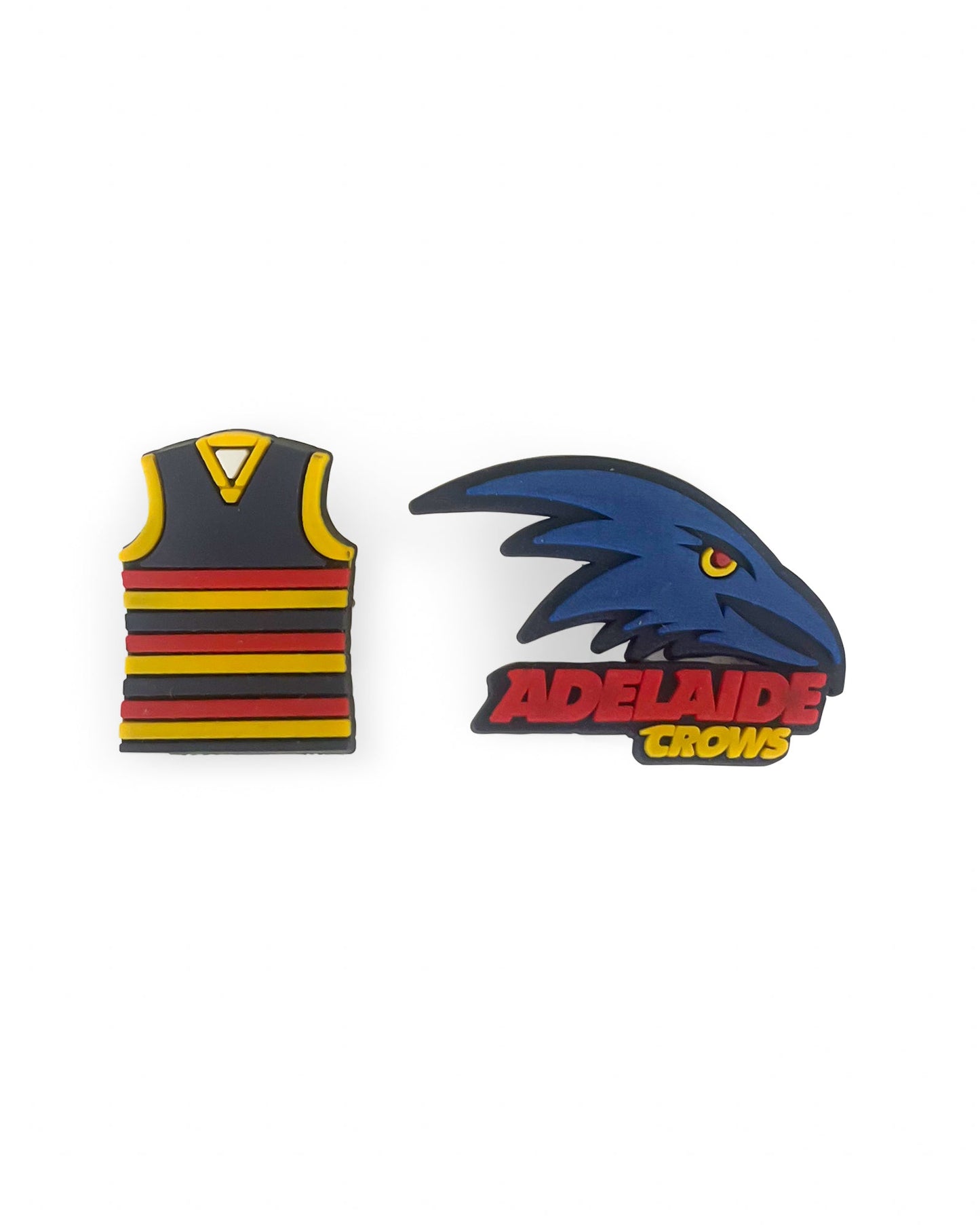 Image of Charms. Productname: Walnut Melbourne AFL Shoe Charms Adelaide (2 Pack) in Adelaide colour by brand - Walnut Melbourne