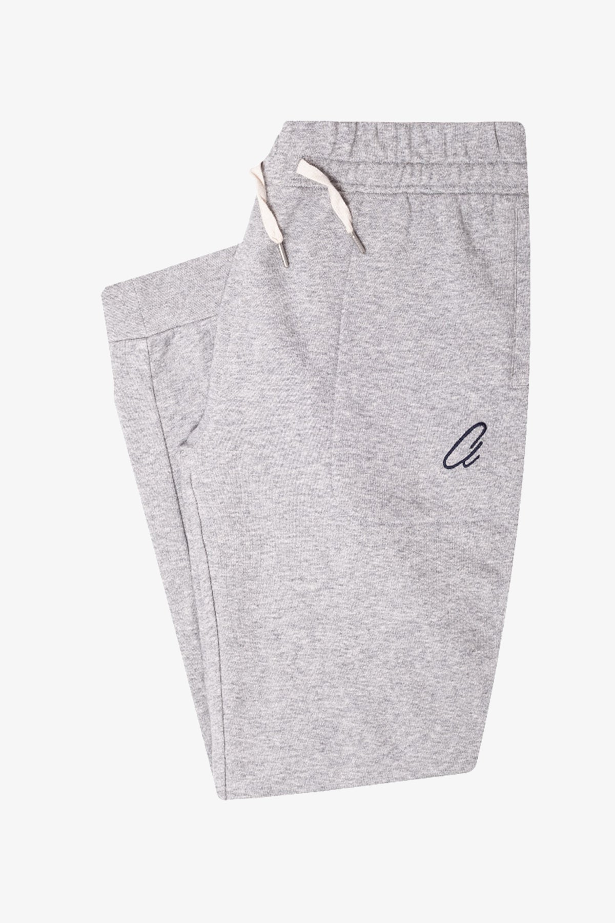 Image of a model wearing Outerwear. Product name - Gilroy Marle Grey Sweat Pants in Grey colour by brand - Anthony Squires