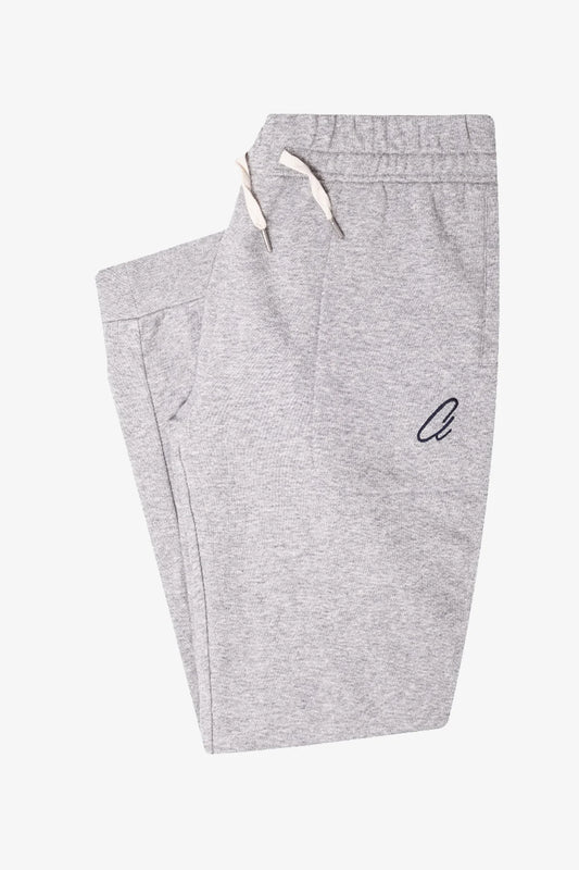 Image of a model wearing Outerwear. Product name - Gilroy Marle Grey Sweat Pants in Grey colour by brand - Anthony Squires