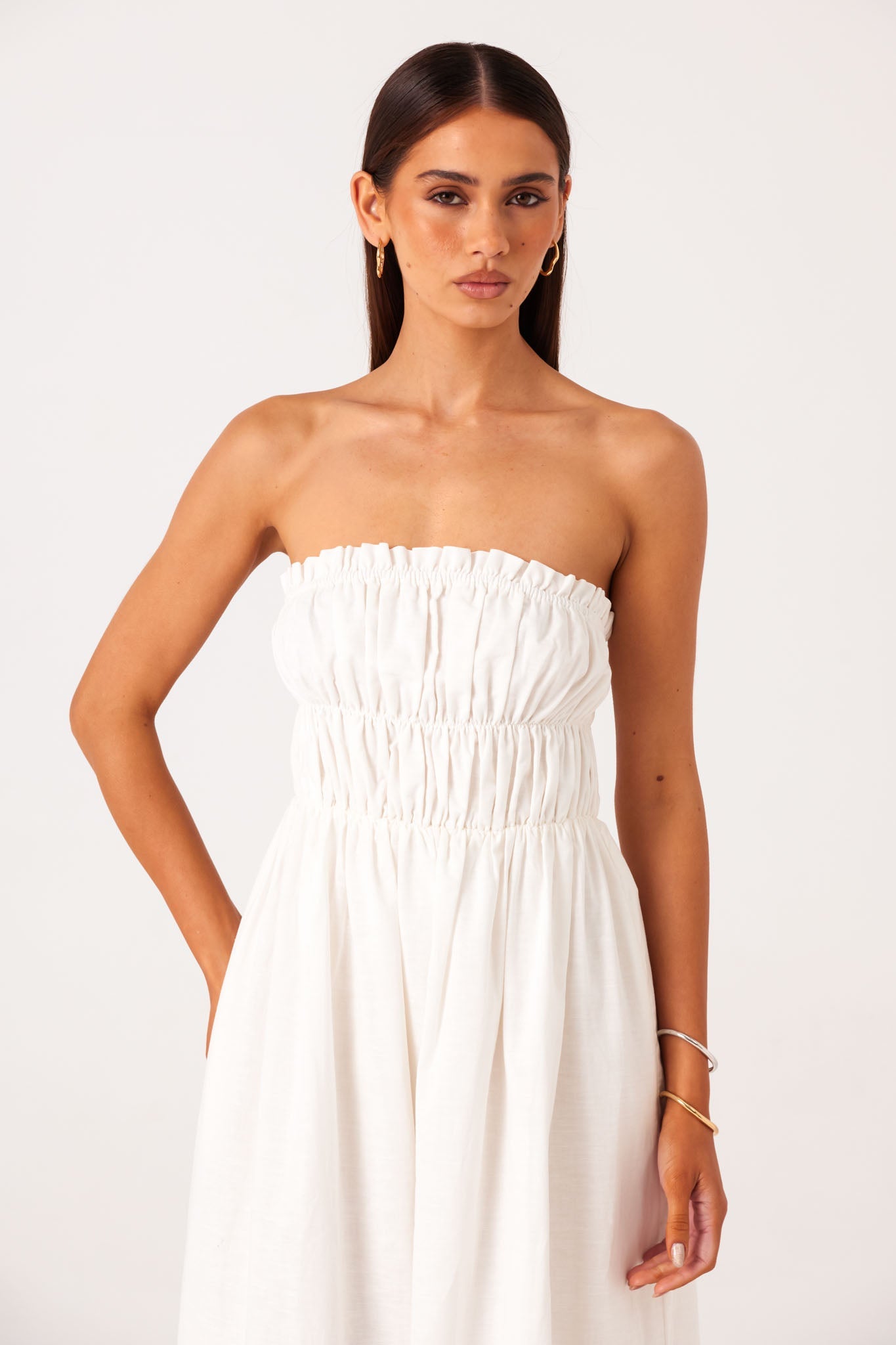 SNDYS INES MAXI DRESS (White)