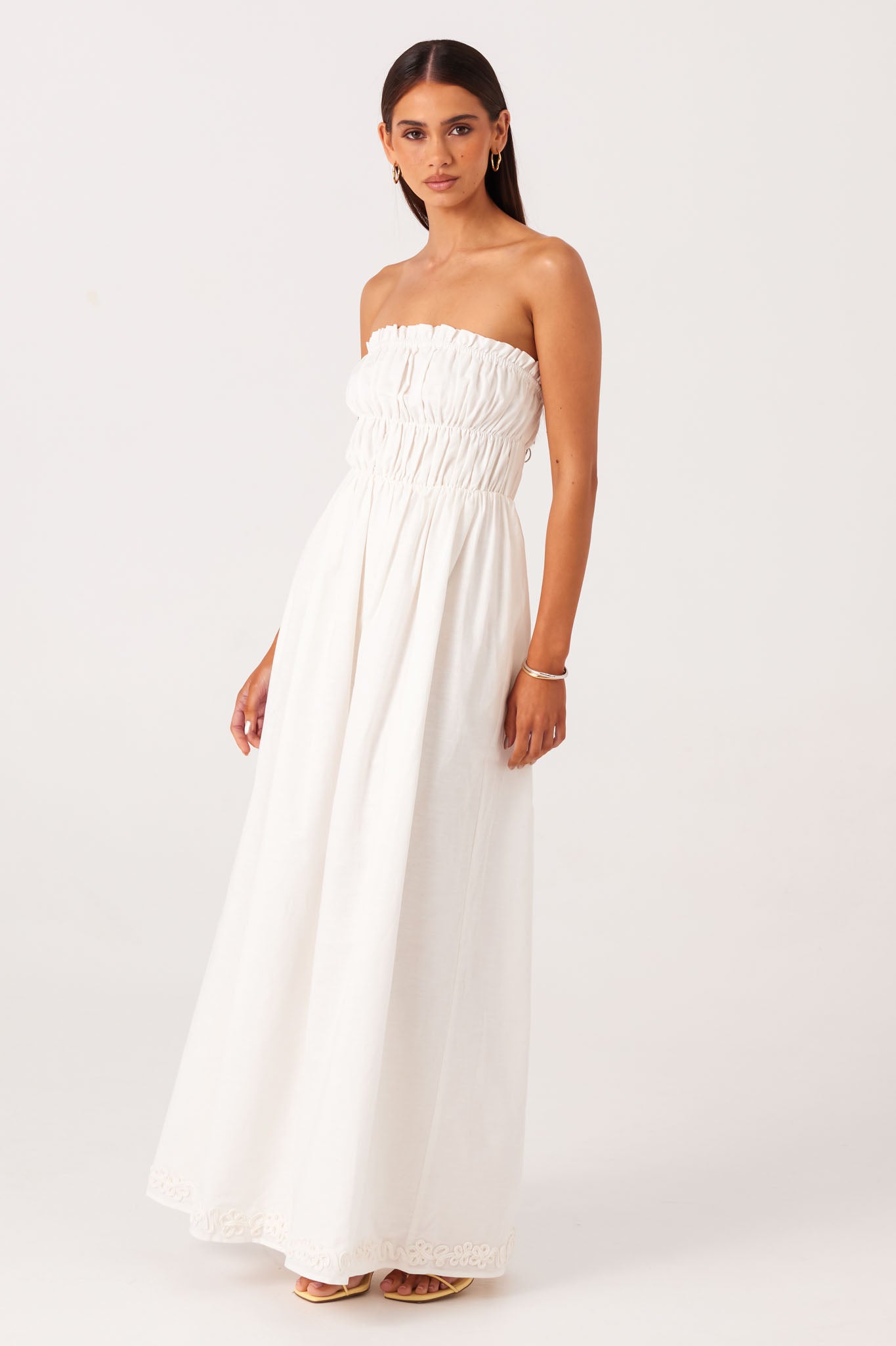 SNDYS INES MAXI DRESS (White)