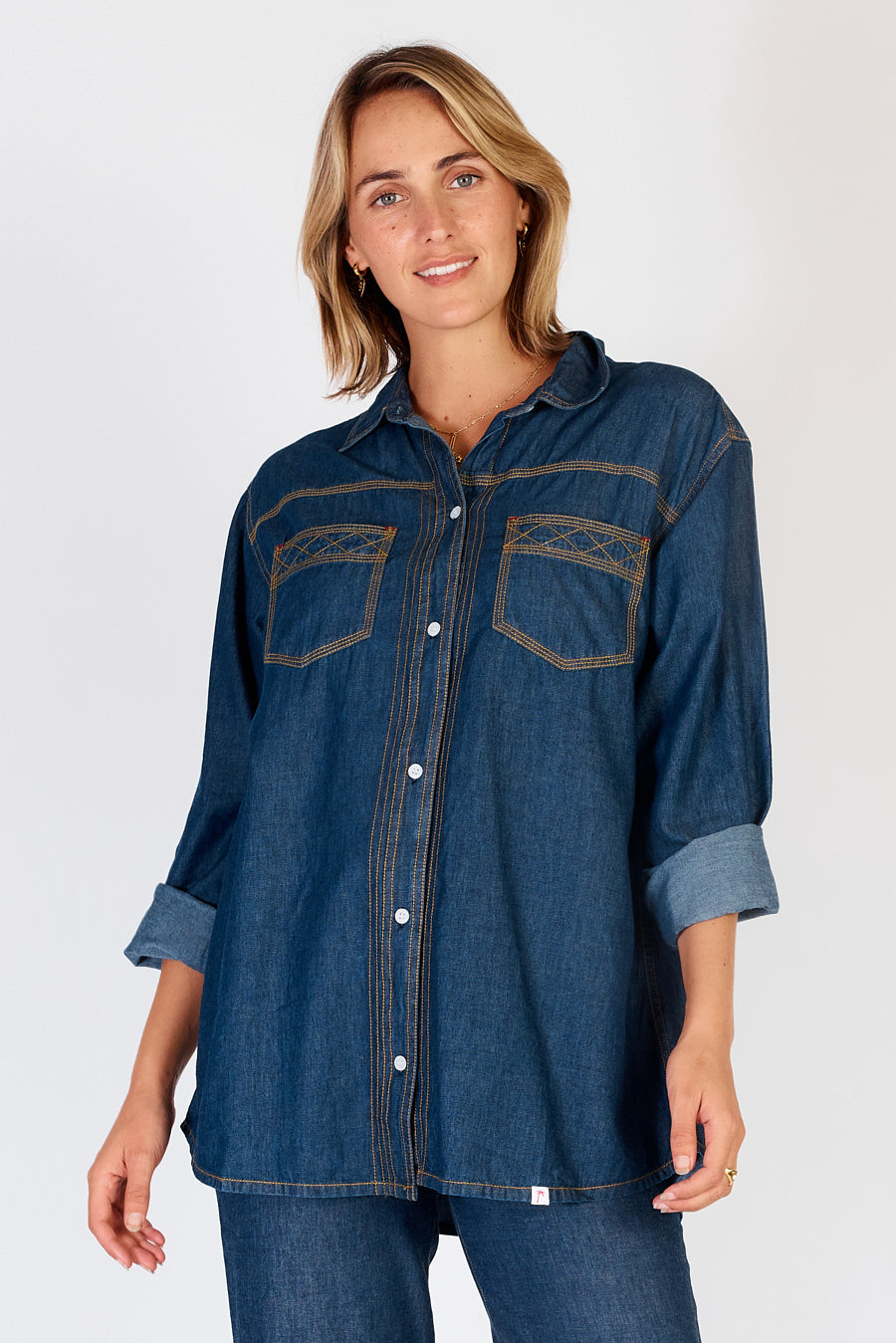 Image of Shirts. Product name - IBSA Durango Shirt Dark in Dark colour by brand - Kabana