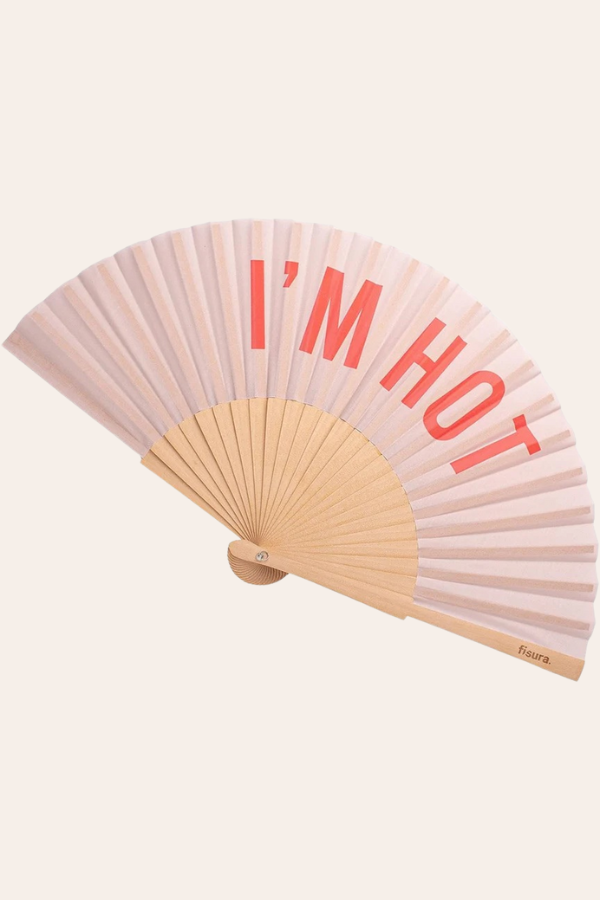 Kabana Hand Fan | Im Hot (Beige)