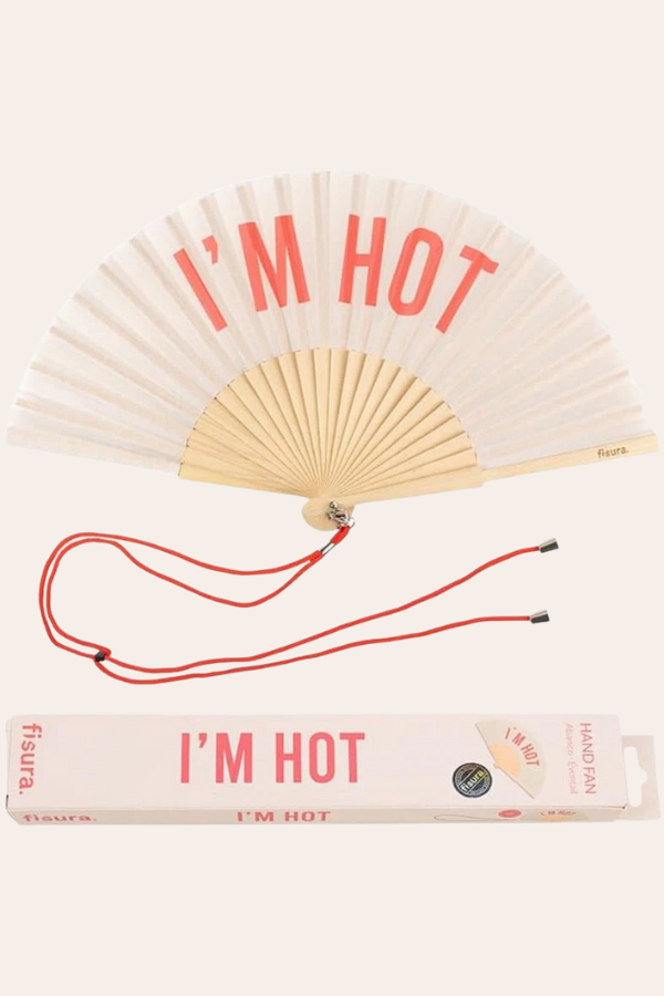 Image of Accessories. Product name - Hand Fan | Im Hot Beige in Beige colour by brand - Kabana