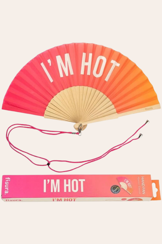 Image of Accessories. Productname: Hand Fan | Im HOT Pink & Orange in Pink colour by brand - Kabana