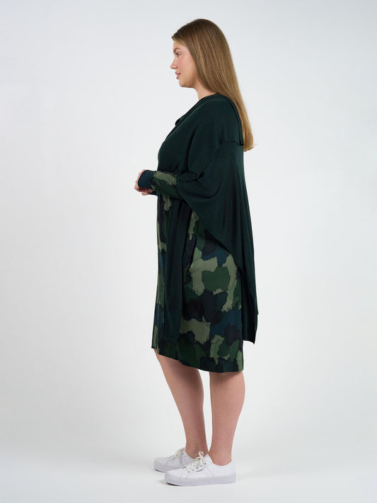 Lou Lou Supreme Cashmere/Bamboo Travel Wrap (Dark Green)