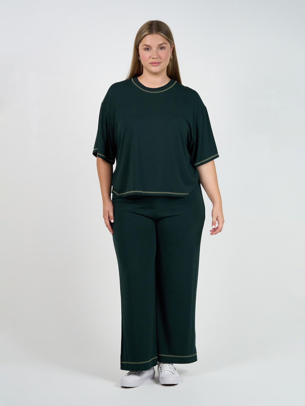 Lou Lou Spears Bamboo T-Shirt (Dark Green)