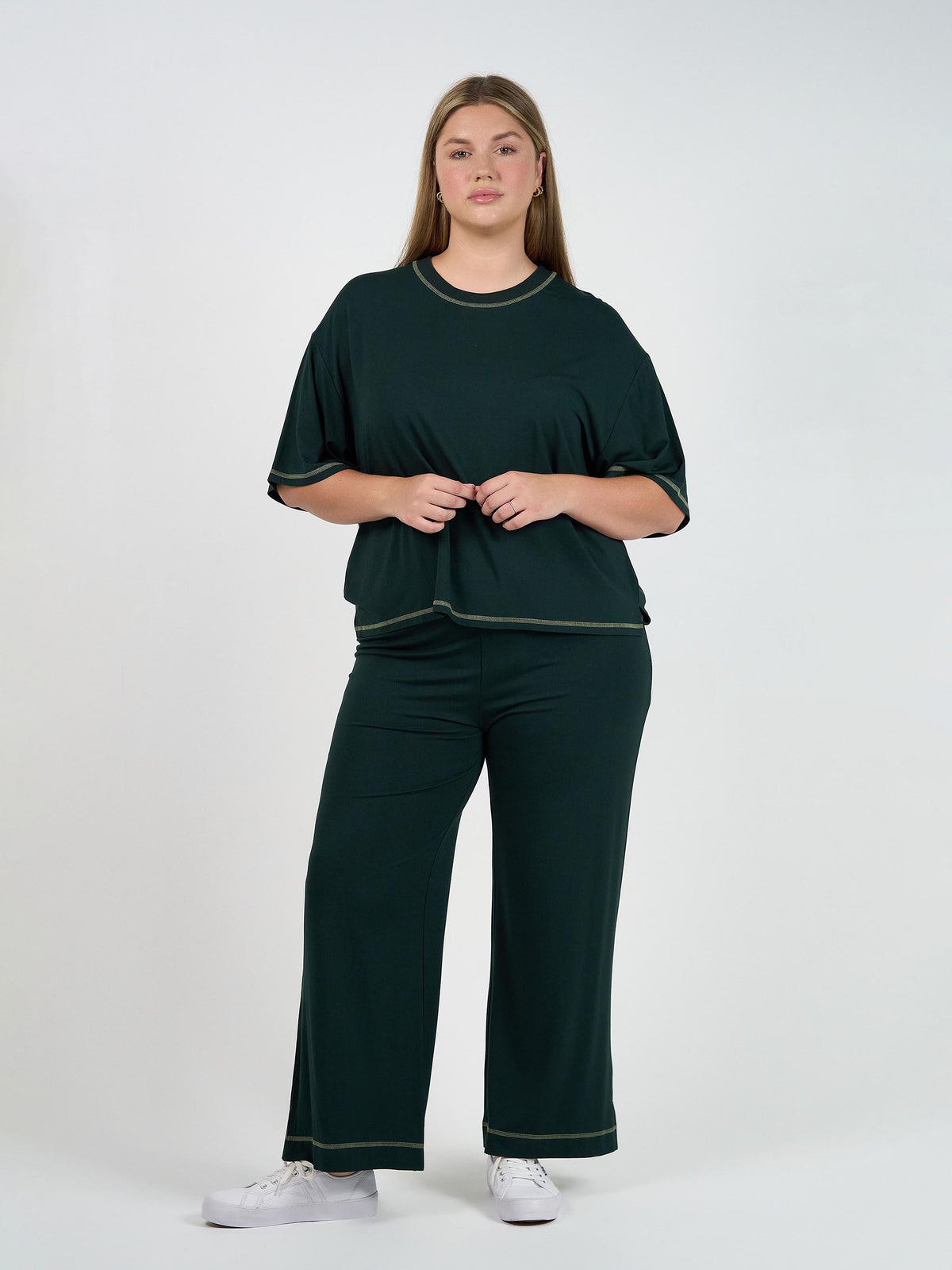 Lou Lou Spears Bamboo T-Shirt (Dark Green)