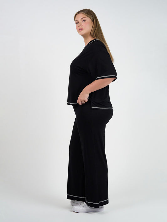 Lou Lou Carey Bamboo Culotte (Black)