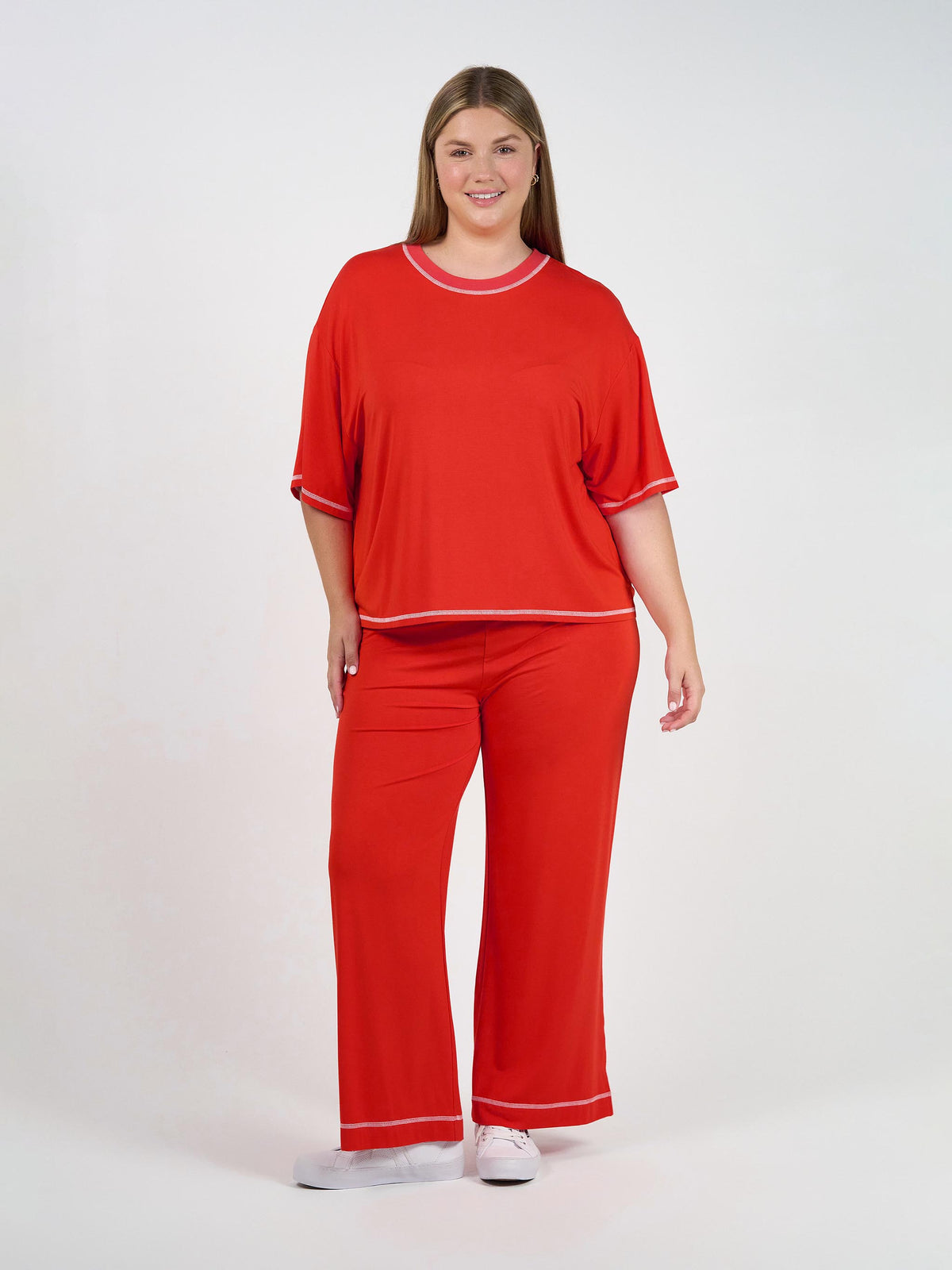 Lou Lou Spears Bamboo T-Shirt (Fiery Red)