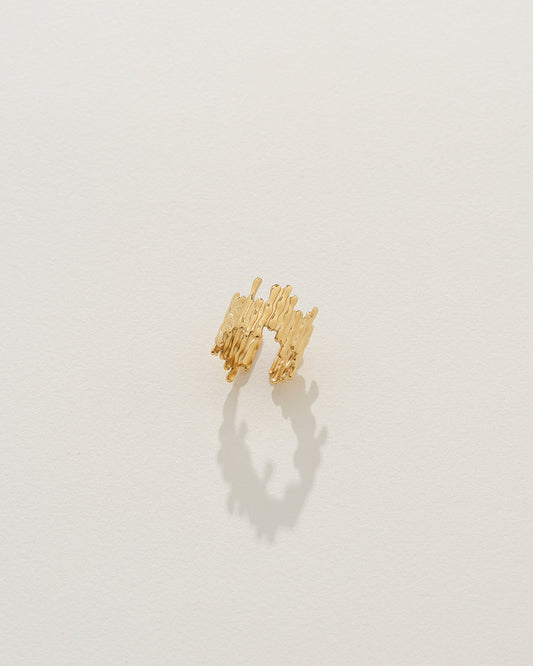 Image of Rings. Product name - Indira Ring in Gold in colour by brand - Reliquia Jewellery