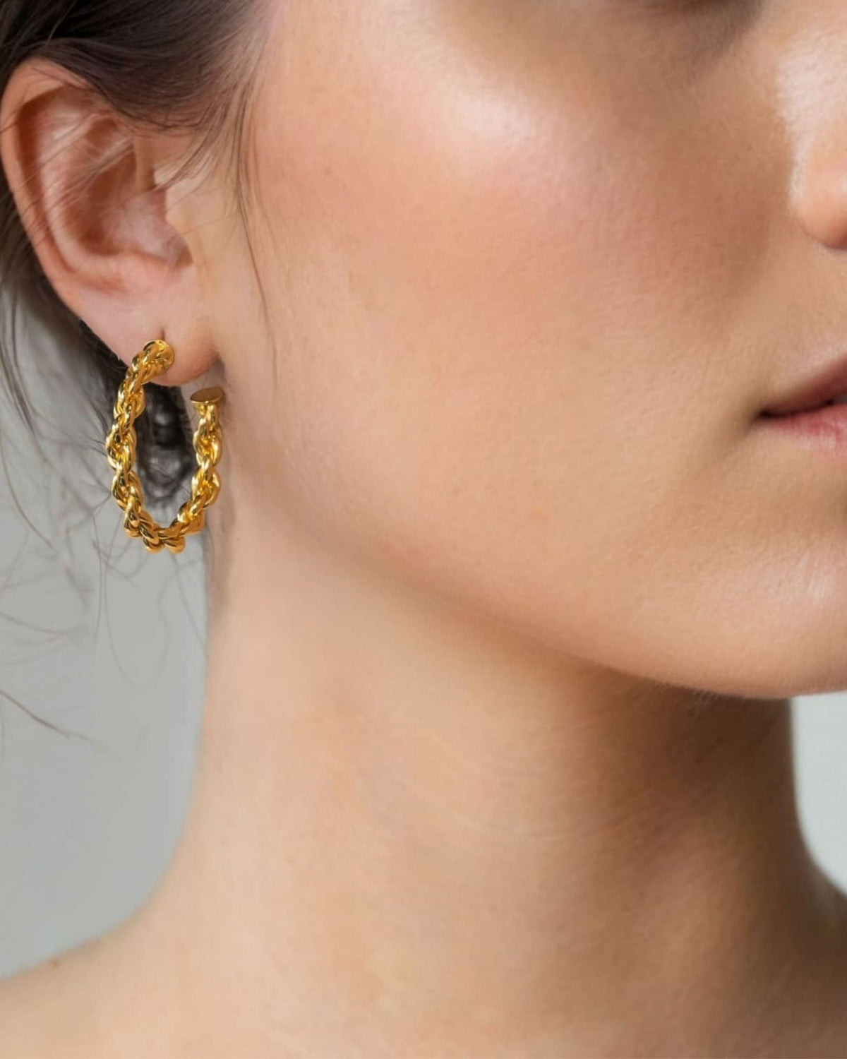 LAVANA Interlace Gold Hoop Earrings