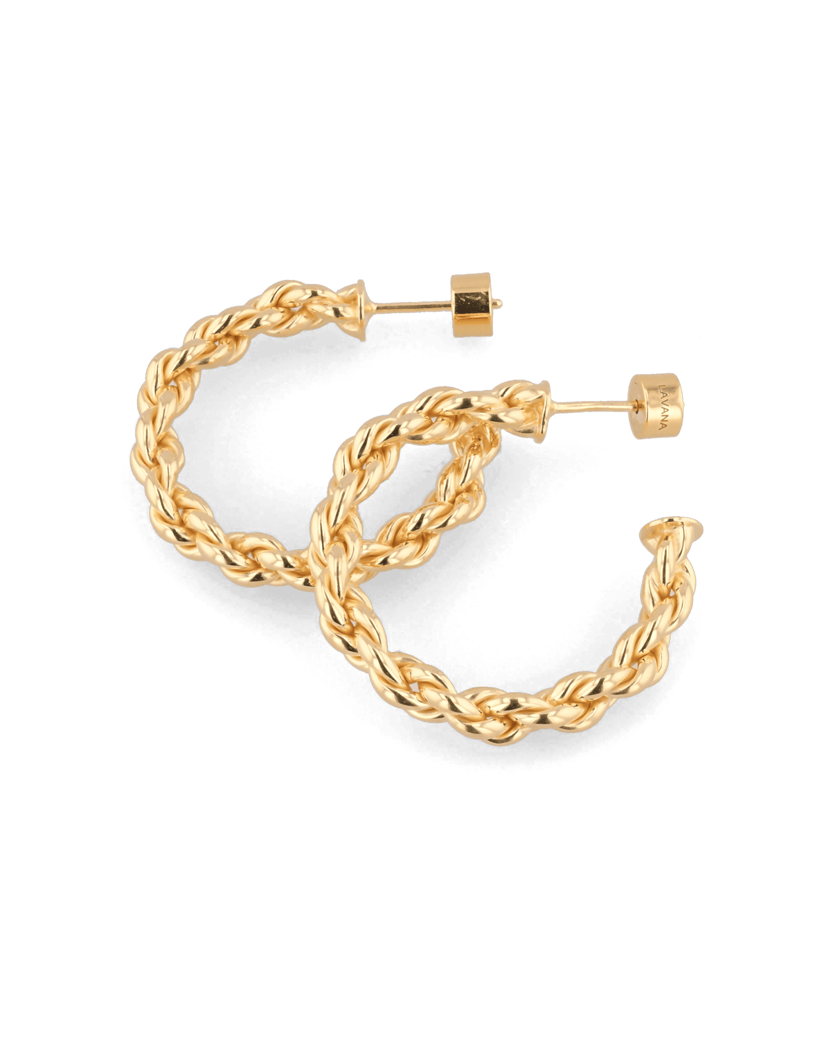 LAVANA Interlace Gold Hoop Earrings