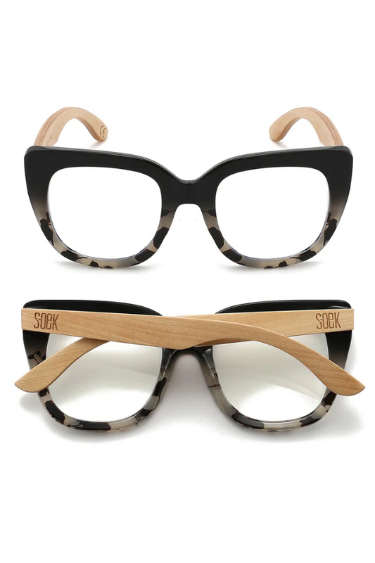 Kabana Glasses | Riviera Readers | /Ivory (Black)