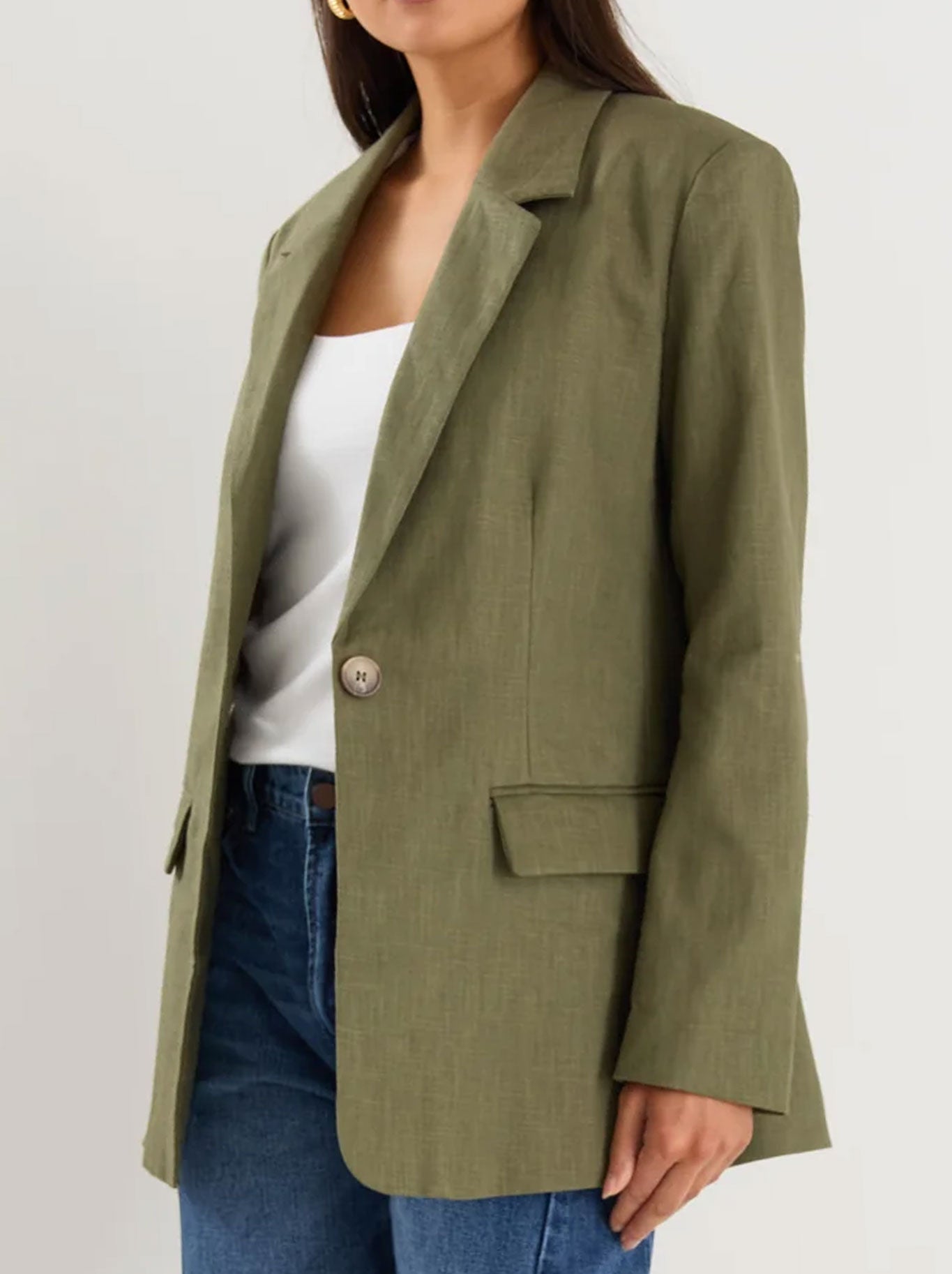 IVY & JACK DOCK RAMIE BLAZER (Khaki)
