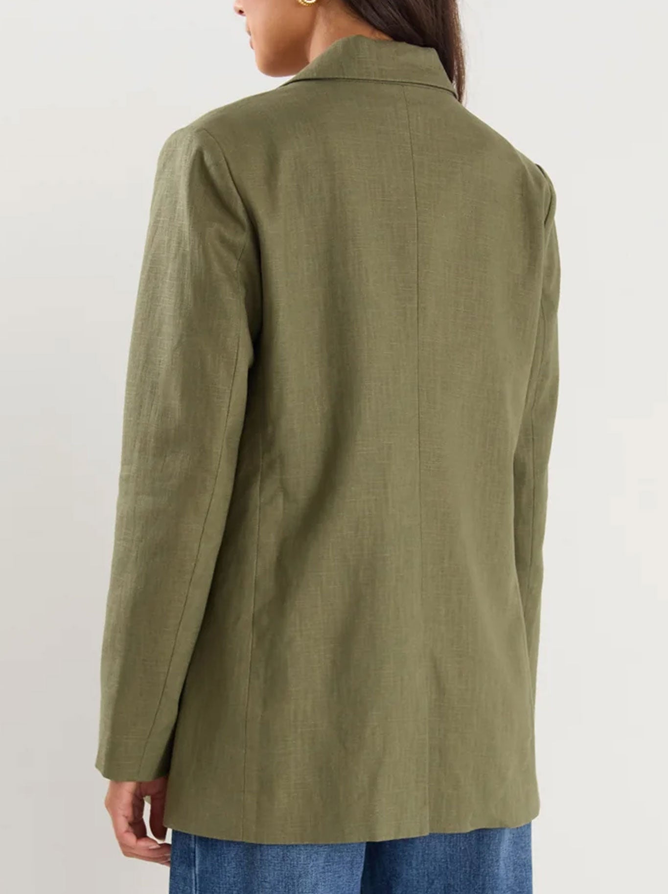 Ivy & Jack Dock Ramie Blazer (Khaki)
