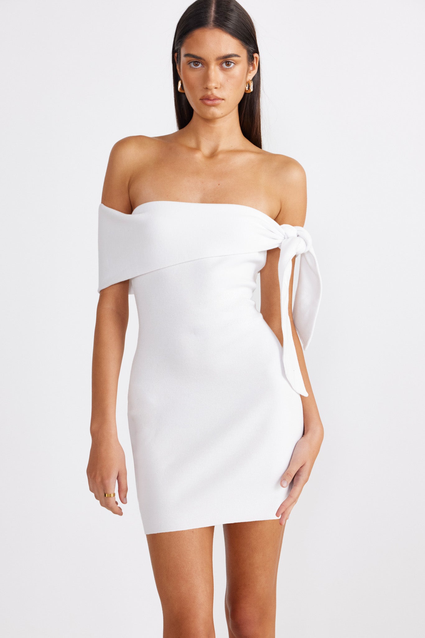 SNDYS JAYMES MINI DRESS (White)