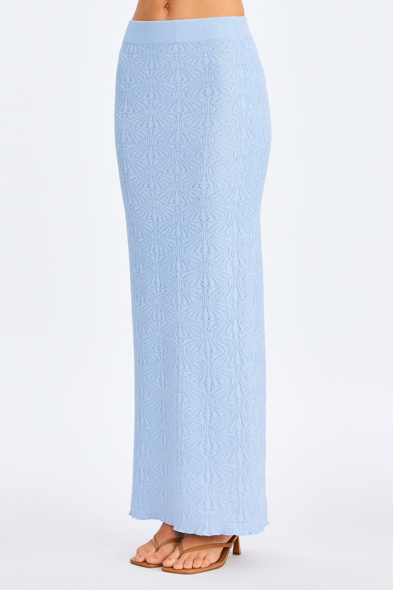 SNDYS JOSEFINA MAXI SKIRT (Baby Blue)