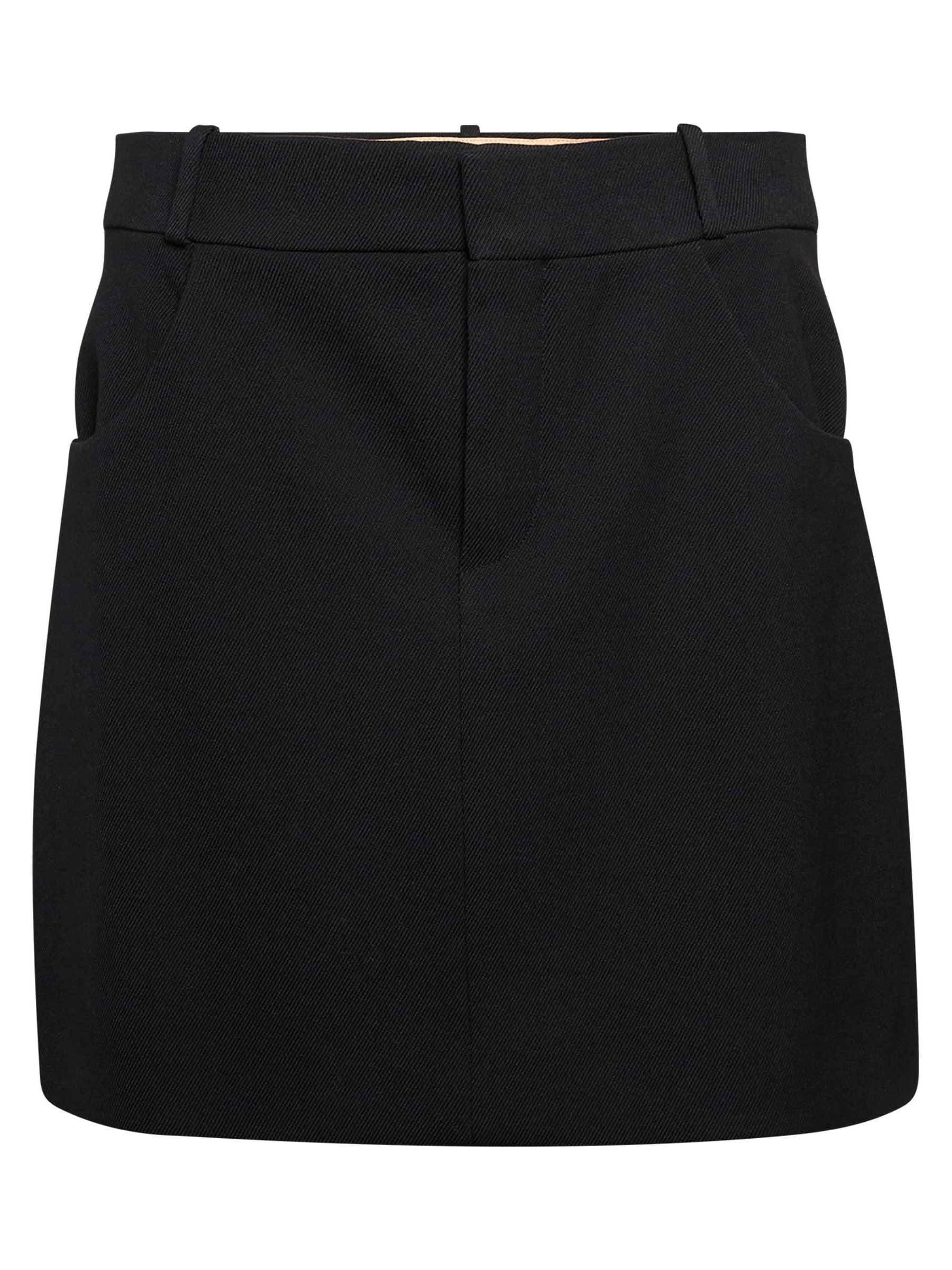 Image of a model wearing Skirts. Productname: CHLOE Skirt in Black colour by brand - CHLOE