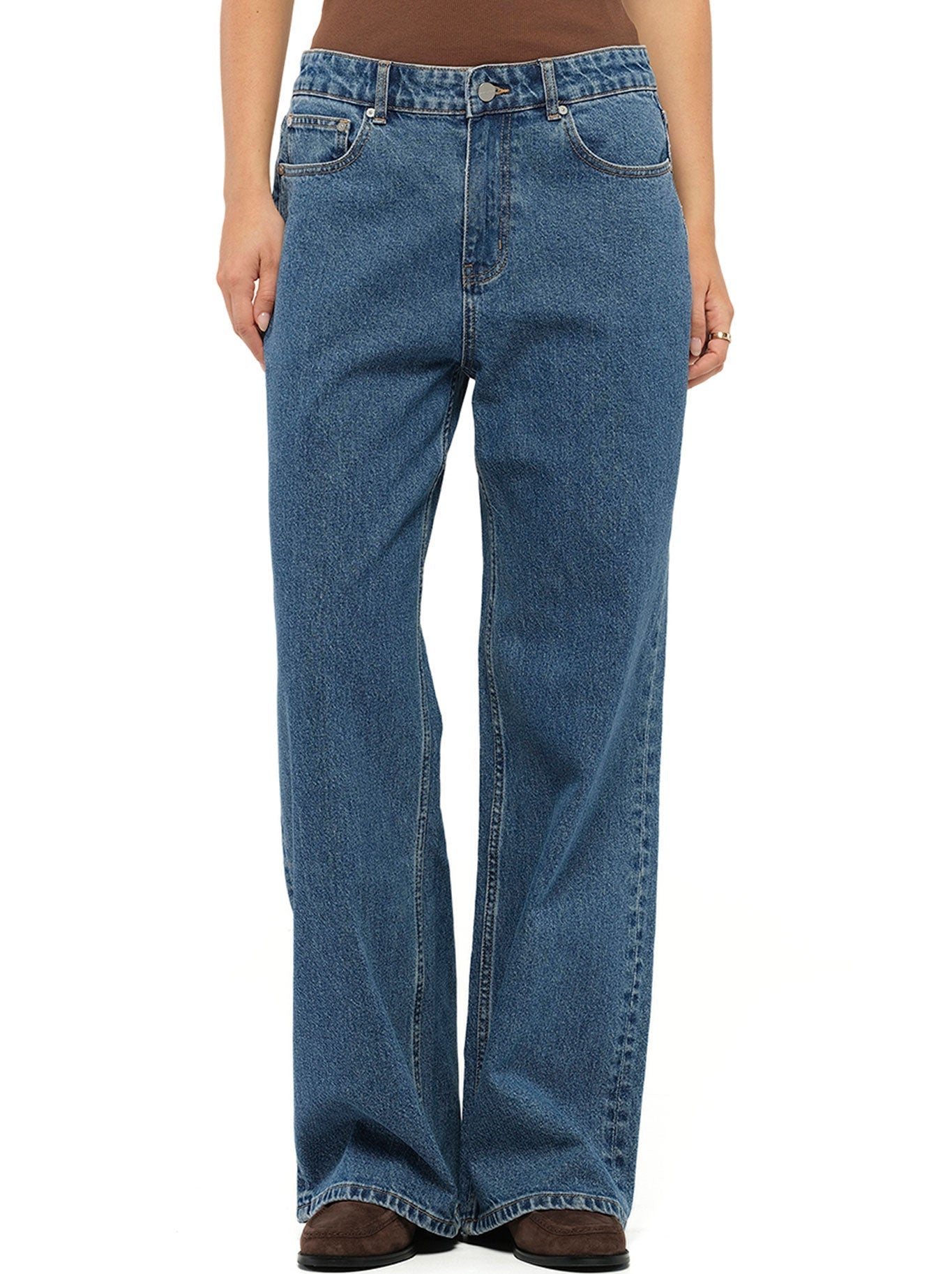 Image of Jeans. Productname: JAC AND MOOKI MARGOT JEAN in Indigo colour by brand - Jac And Mooki