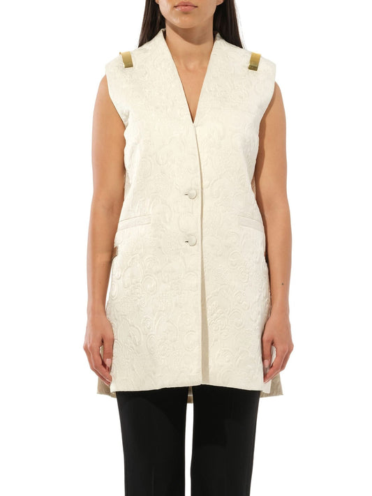 Image of a model wearing Outerwear. Productname: GIVENCHY Jacket in Natural colour by brand - GIVENCHY