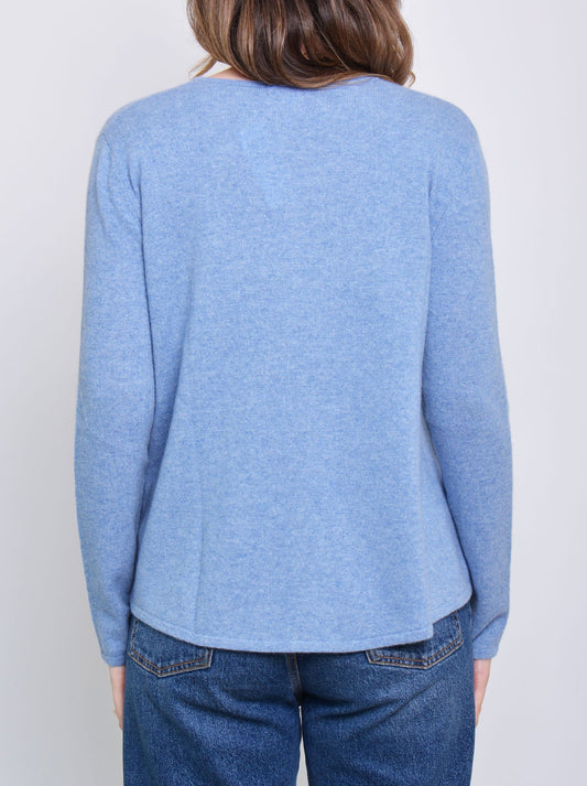 James Melbourne Cashmere Swing Sweater (Biarritz)