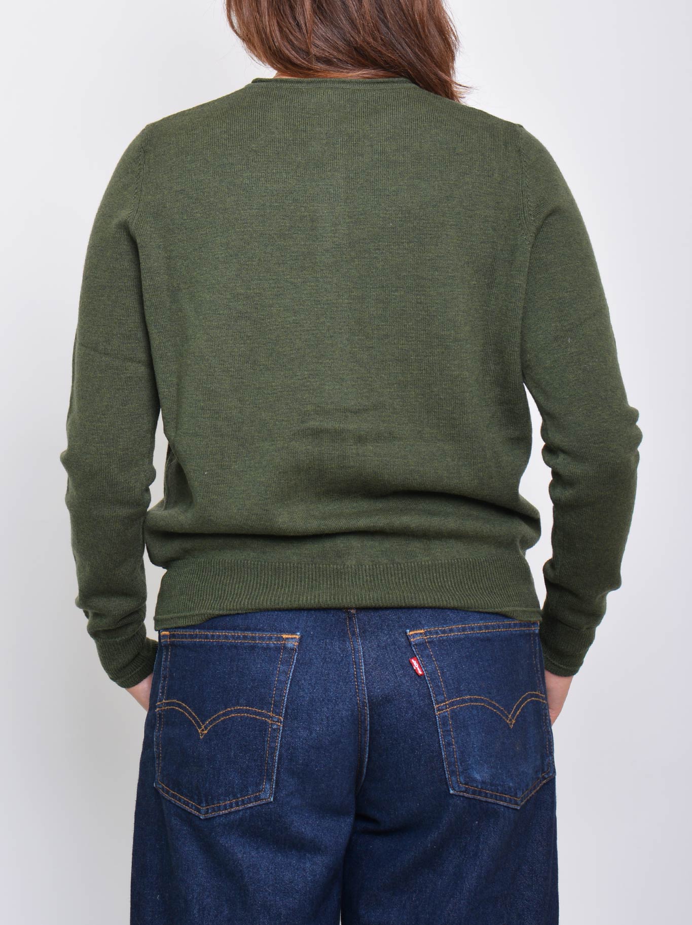 JAMES MELBOURNE PERFECT LITTLE CARDI (Olive)