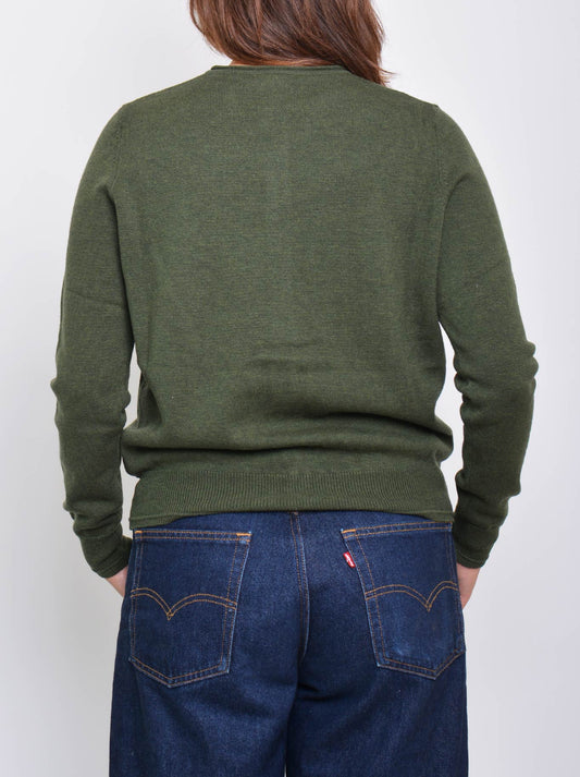 JAMES MELBOURNE PERFECT LITTLE CARDI (Olive)