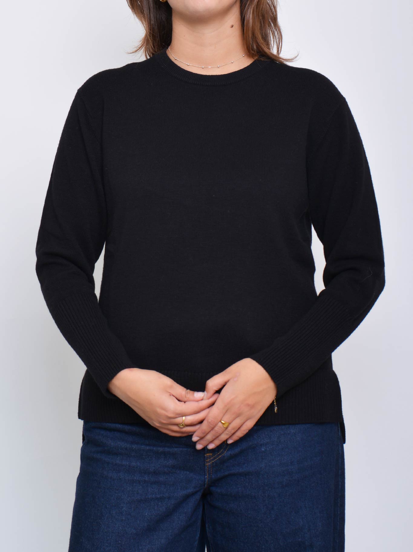 JAMES MELBOURNE CREW NECK KNIT (Cobblestone)
