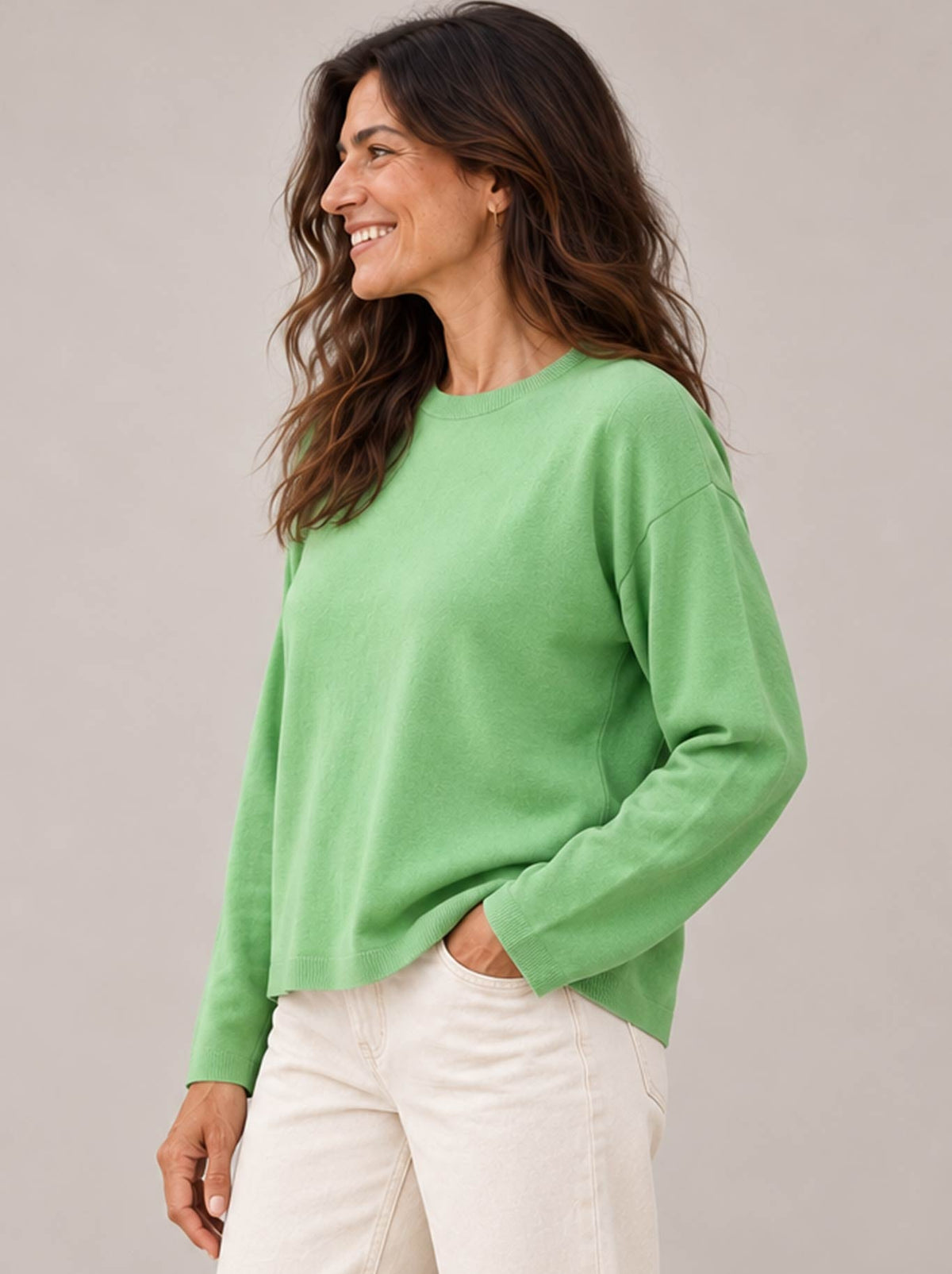 James Melbourne Boxy Relaxed Pullover (Cloud)