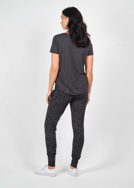 Lou Lou Janis Short Sleeve Bamboo T-Shirt (Steel)