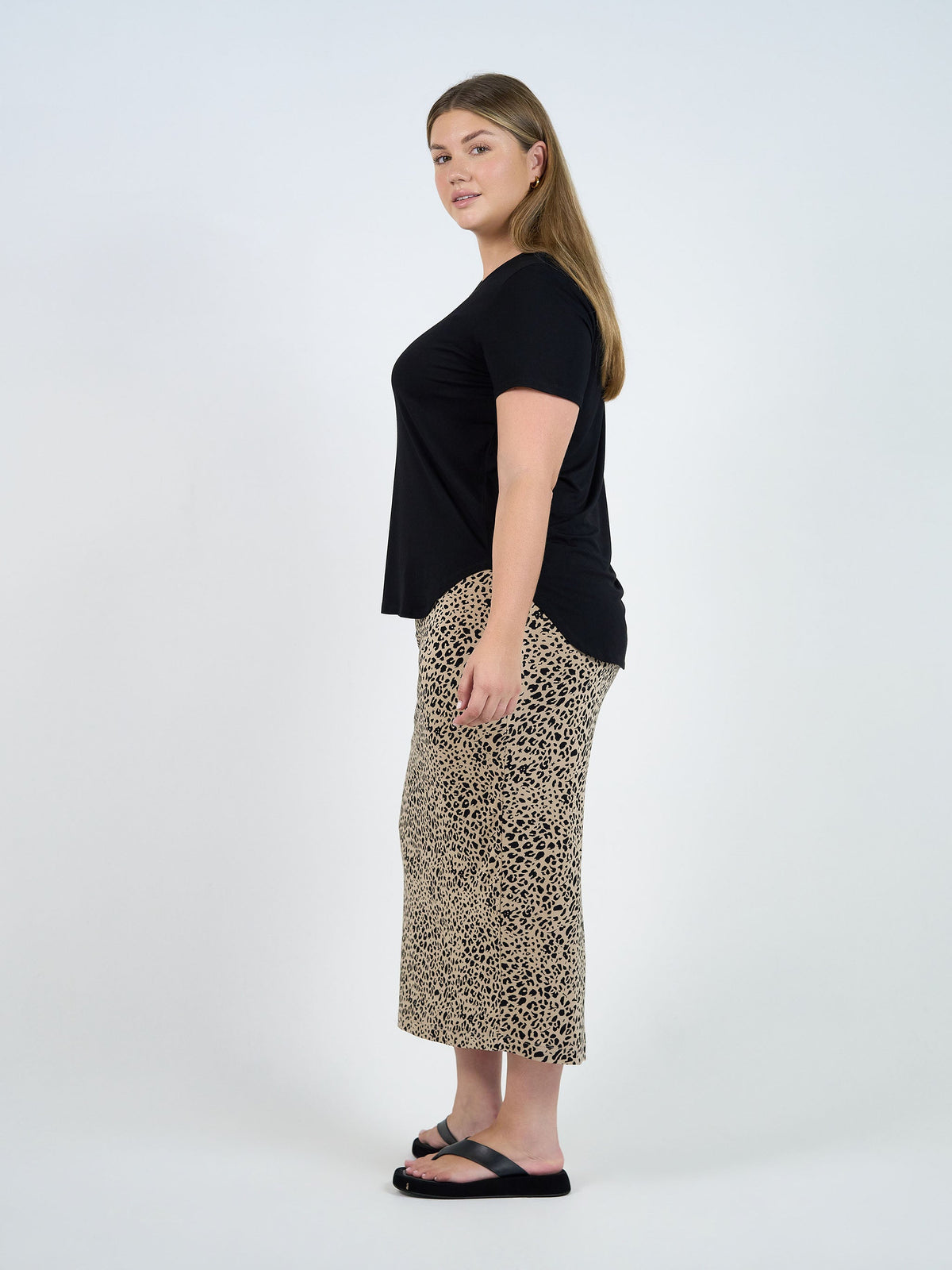 Lou Lou Janis Short Sleeve Bamboo T-Shirt (Black)