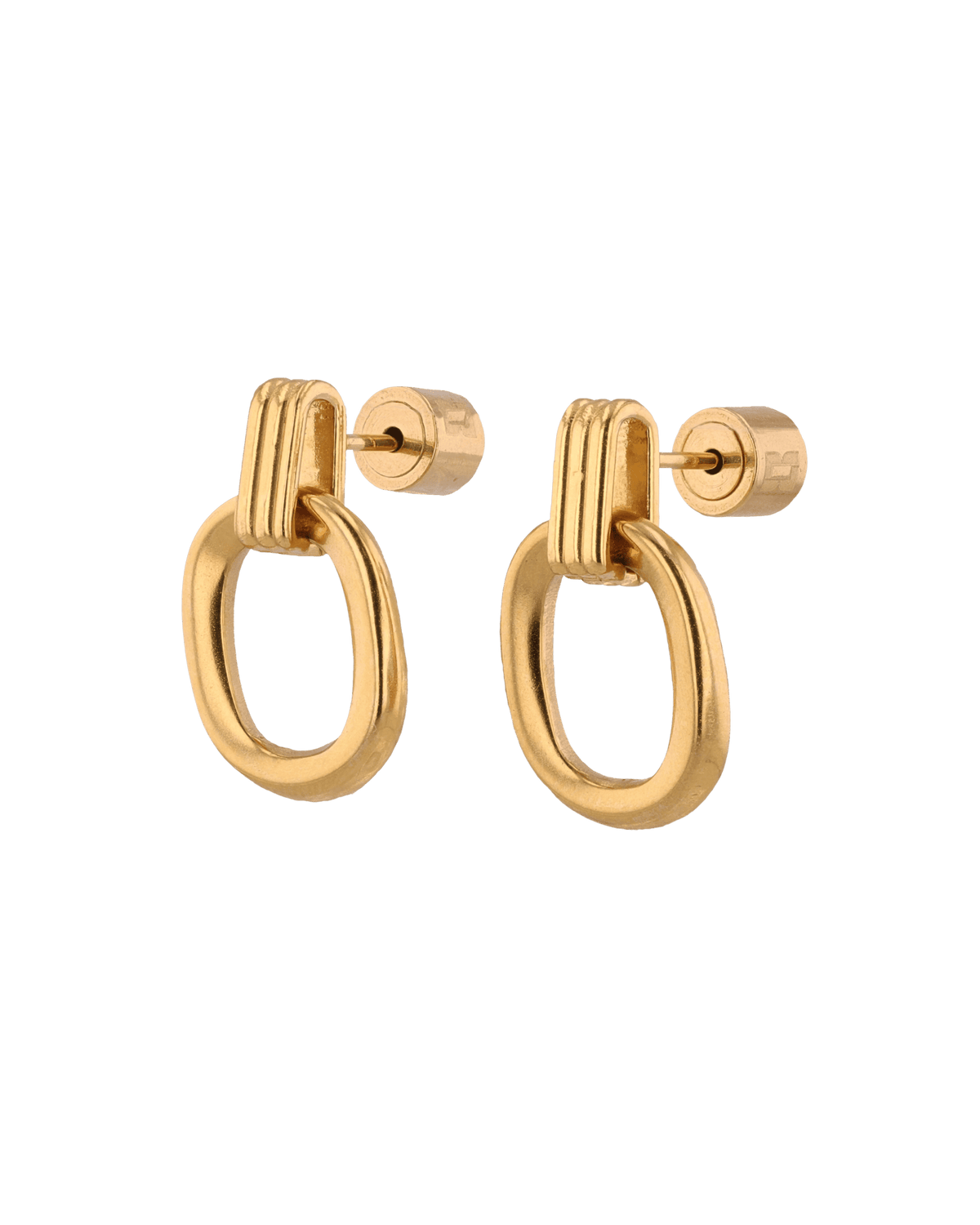 LAVANA Jojo Gold Oblong Earrings