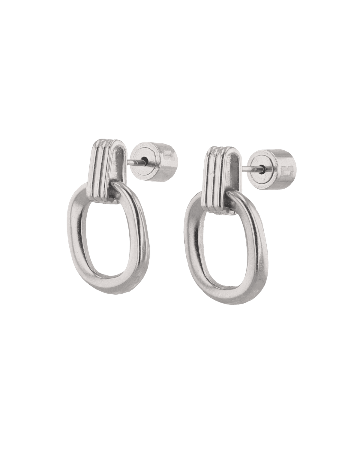 LAVANA Jojo Silver Oblong Earrings