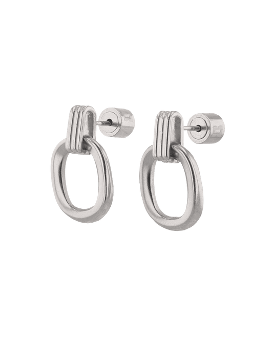 LAVANA Jojo Silver Oblong Earrings