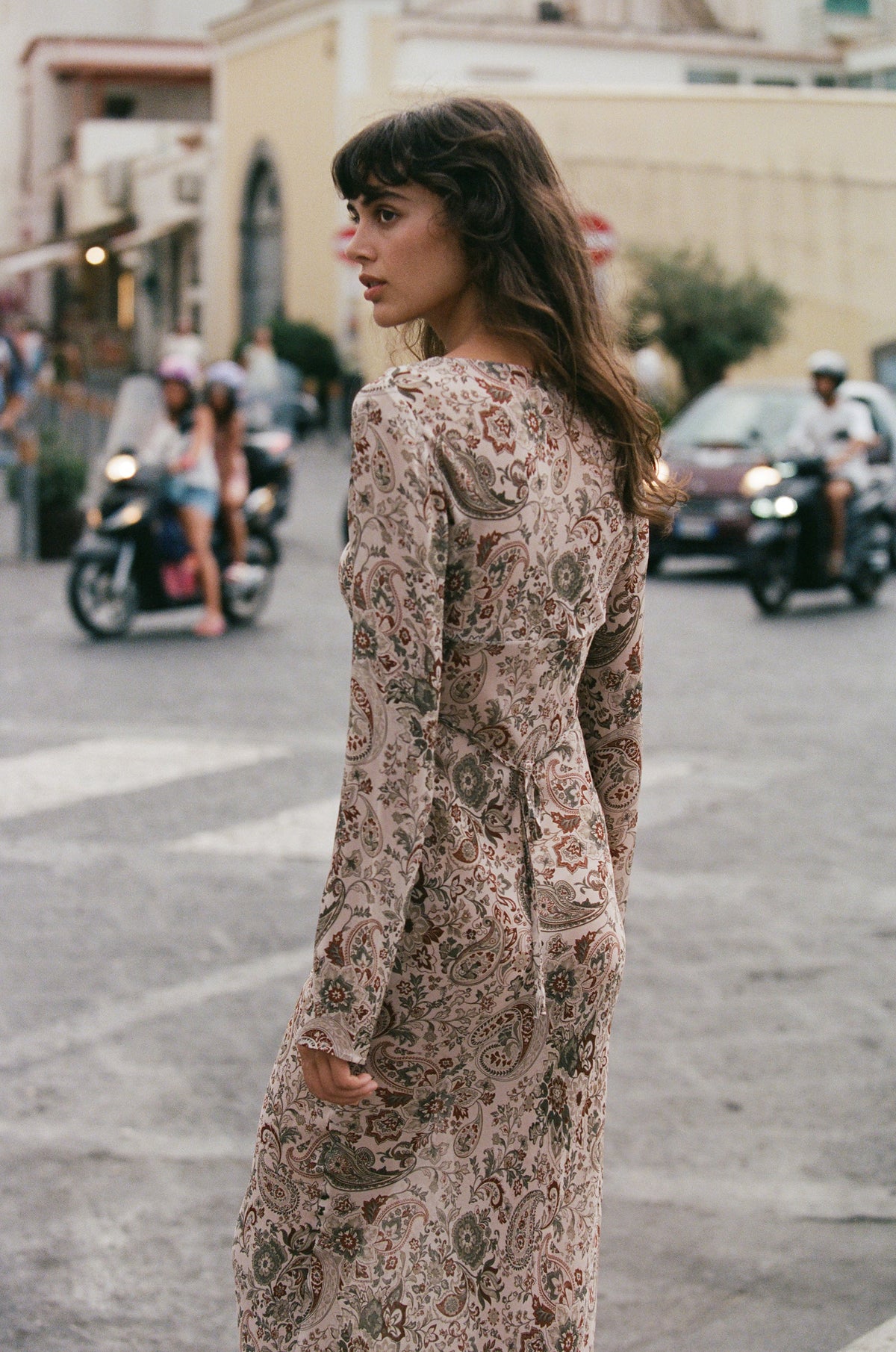 With Jéan Josephine Dress (Stone Paisley)