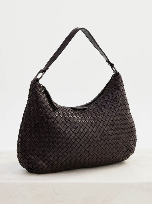 Image of Bags. Product name - Juju & Co Basque Slouchy Bag in Chocolate colour by brand - Juju & Co.