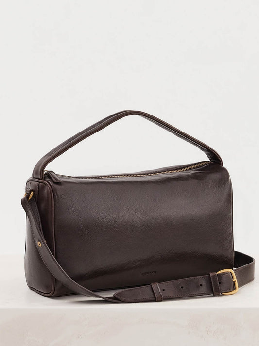 Image of Bags. Product name - Juju & Co Bolster Bag in Mahogony colour by brand - Juju & Co.