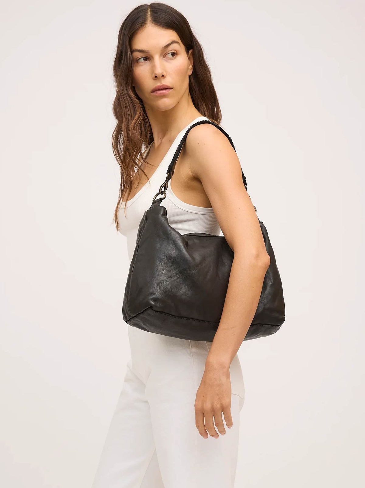 Juju & Co Signature Slouchy Bag (Black)