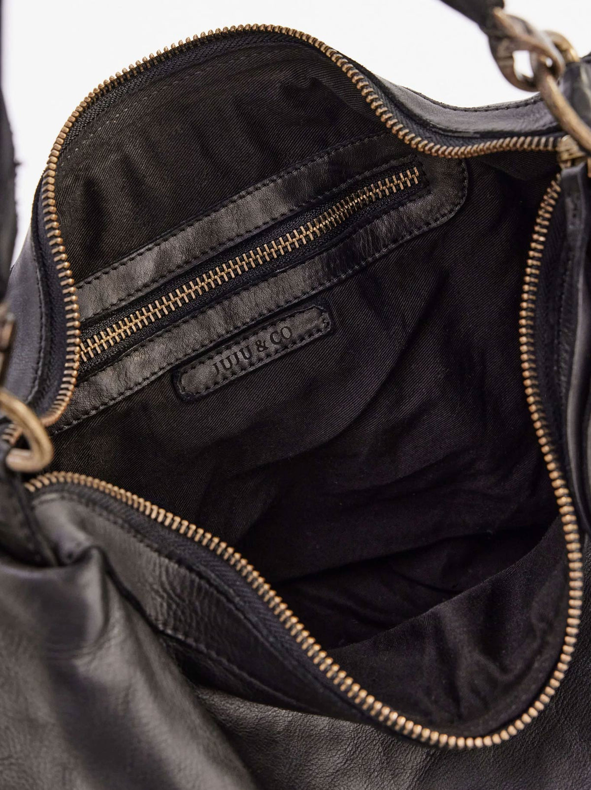 Juju & Co Signature Slouchy Bag (Black)