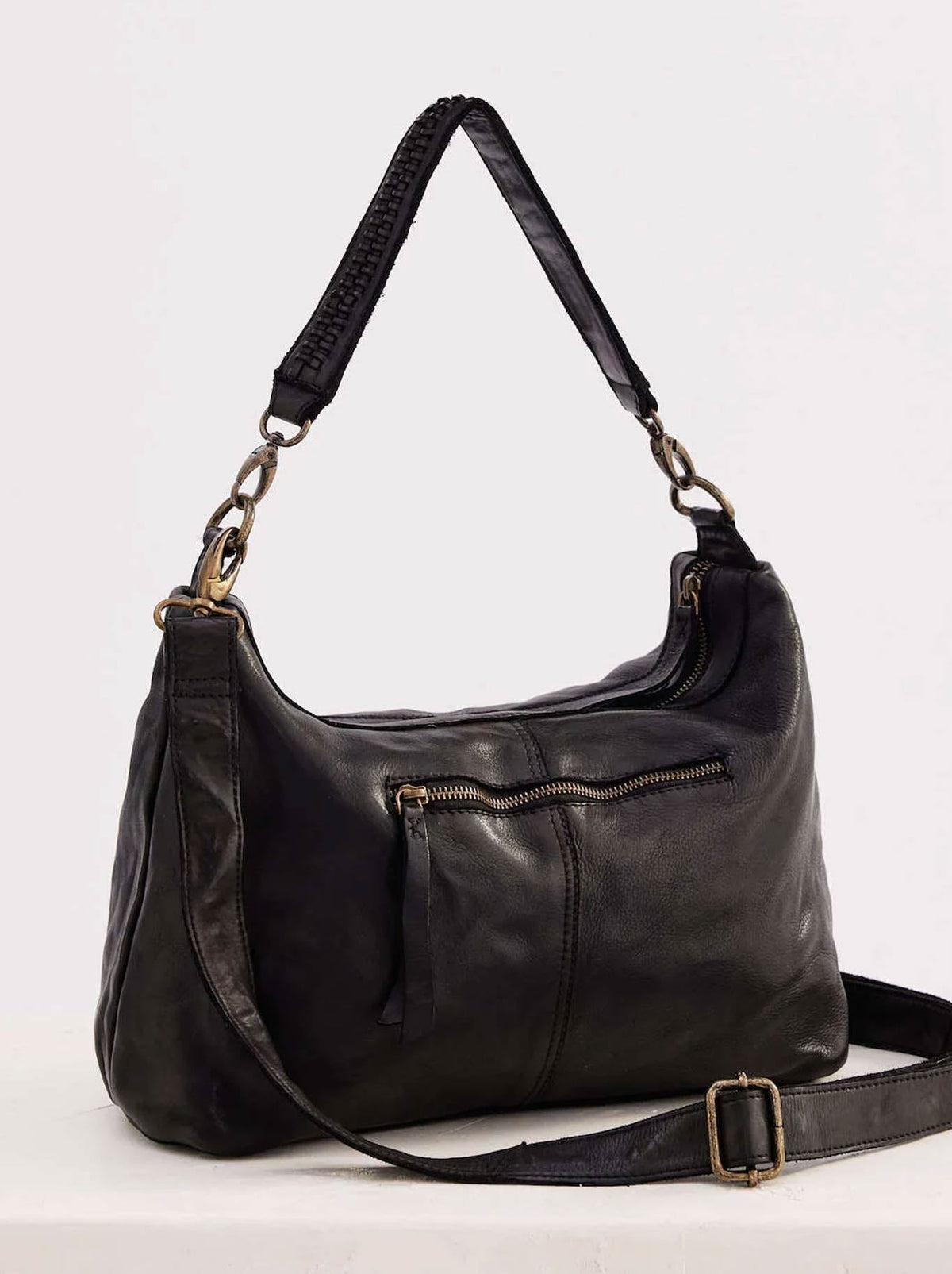 Juju & Co Signature Slouchy Bag (Black)