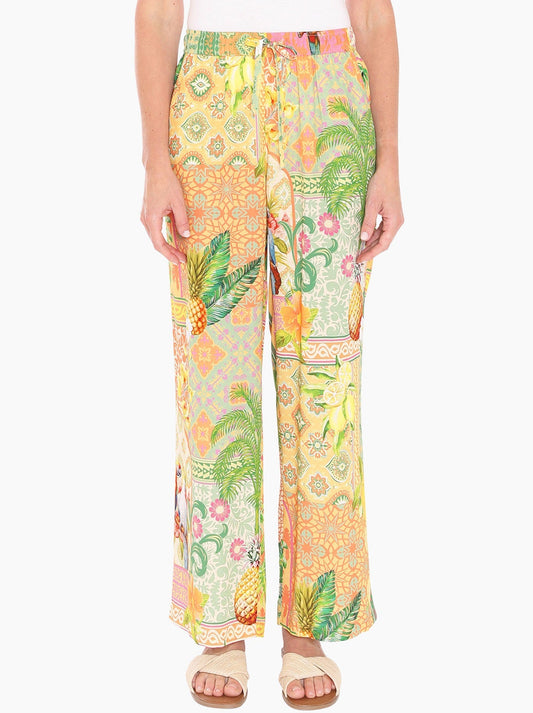 Image of a model wearing Pants. Productname: JUMP PINA COLADA PANT in Multi colour by brand - Jump