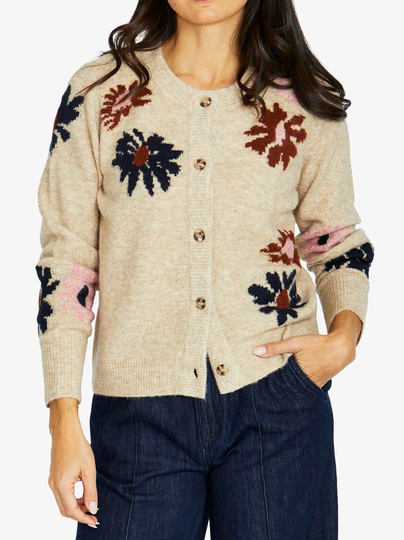 JUMP DAISY CARDIGAN (Black Combo)