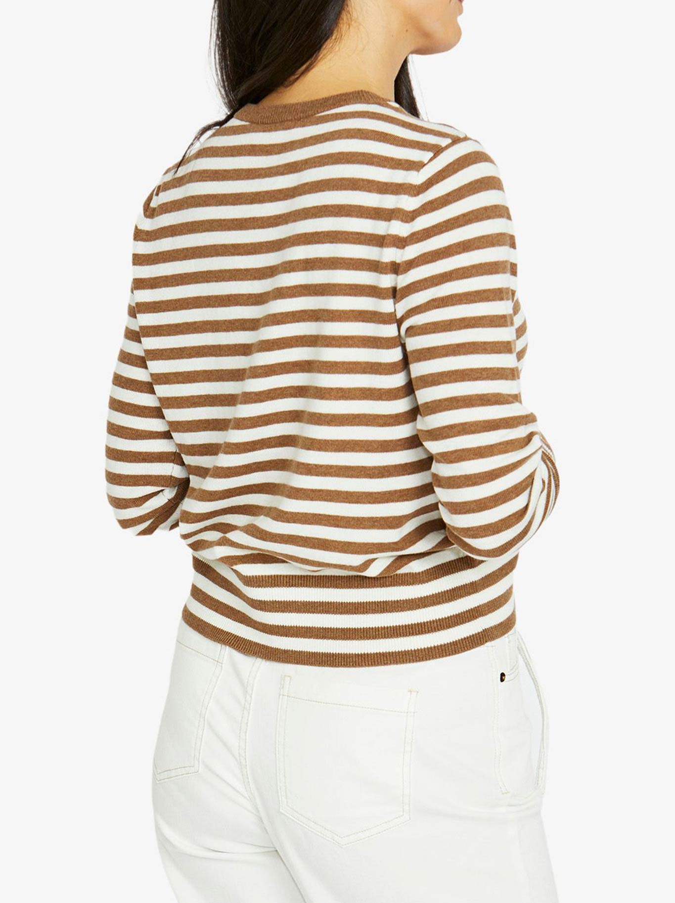 JUMP MONO STRIPE CARDI (Black/Barley)