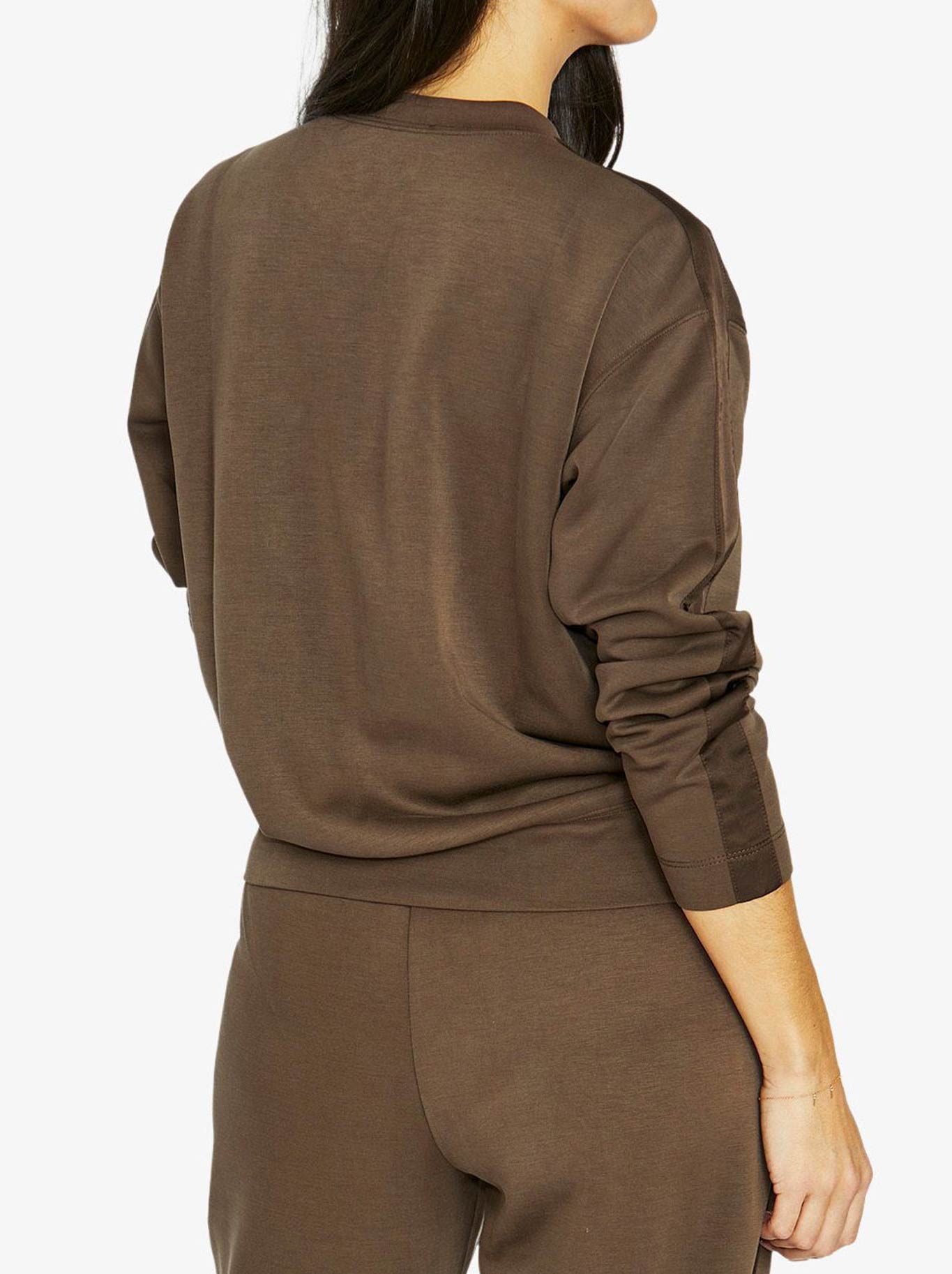 Jump Satin Trim Lounge Top (Black)