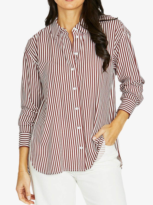 Jump Stripe Shirt (Chocolate)