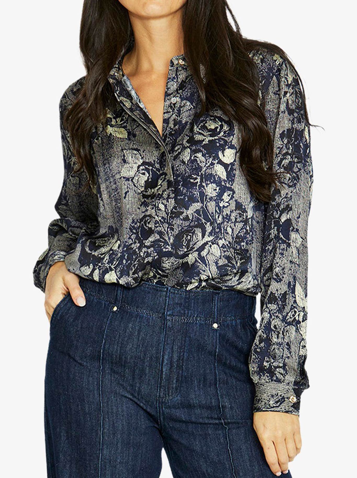 Image of Shirts. Productname: Jump Vintage Rose Shirt in Multi colour by brand - Jump